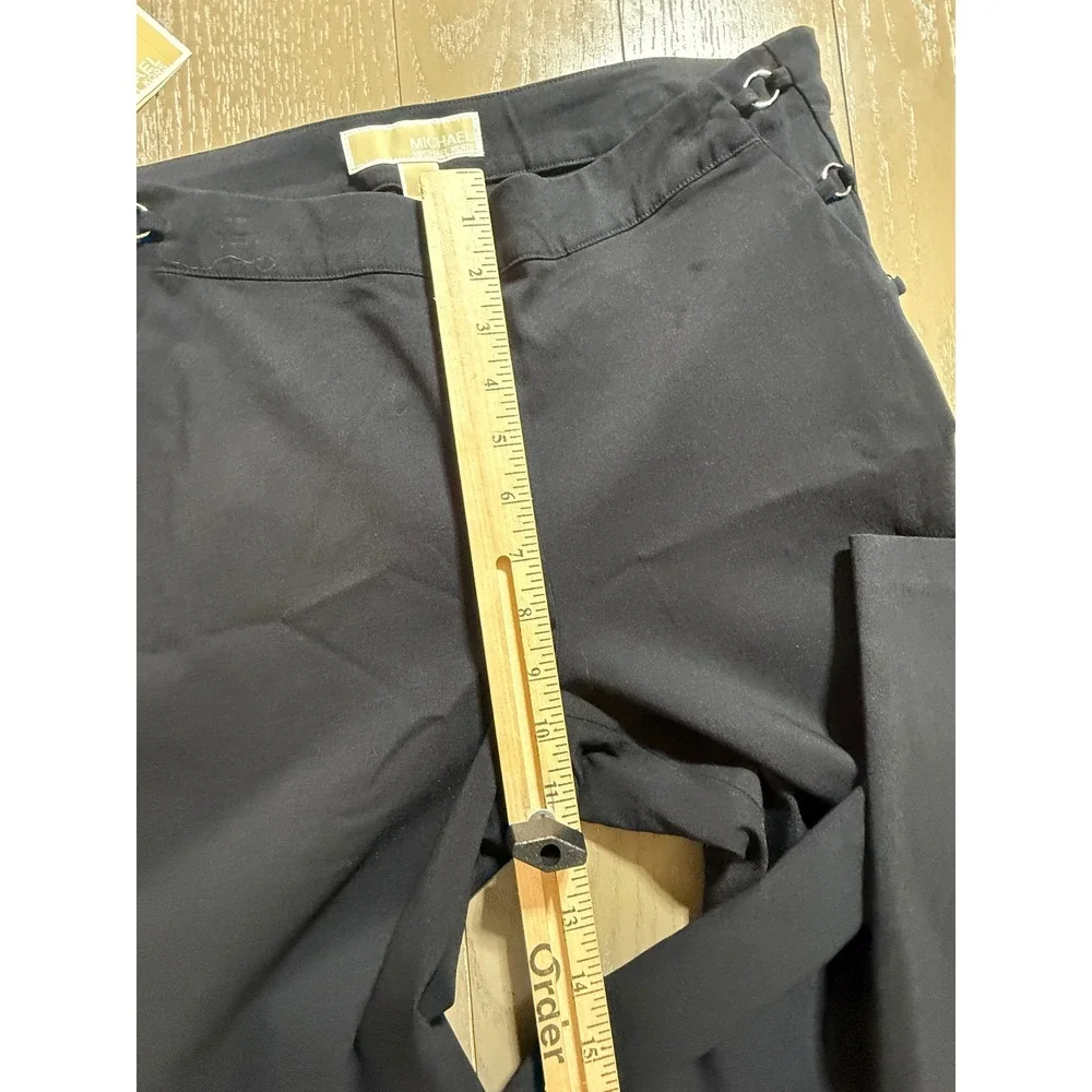 Michael Kors Trousers Womens Medium Black Ring Detail‎ Basics QH83BF57GF